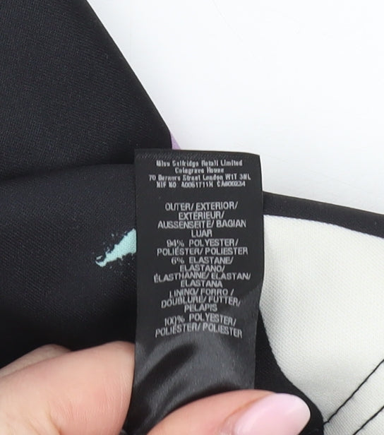 Miss Selfridge Women's Multicoloured Bodycon Dress Size 4