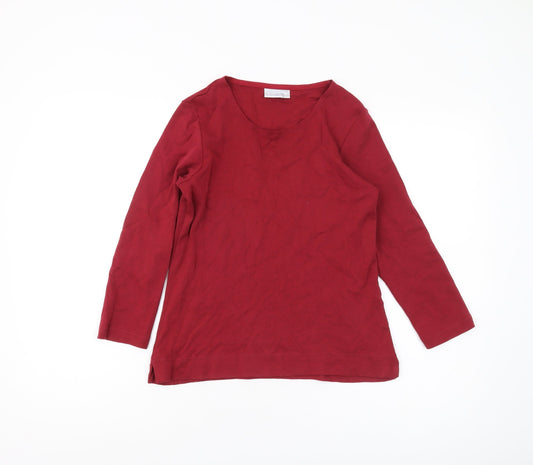 Additional front view of Cotswold Collections Red Women's XS Cotton Top