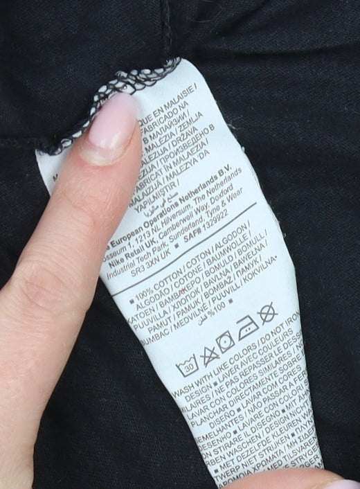 Nike Men's Black Crew Neck T-Shirt L Short Sleeve