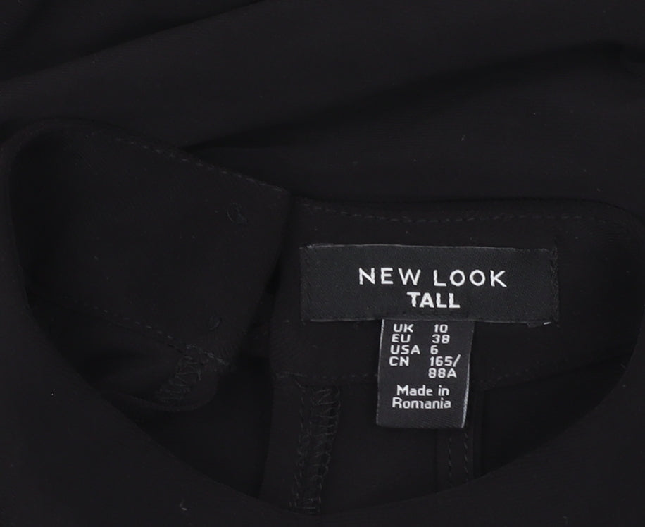 New Look Women's Black Halter Jumpsuit Size 10 Tall