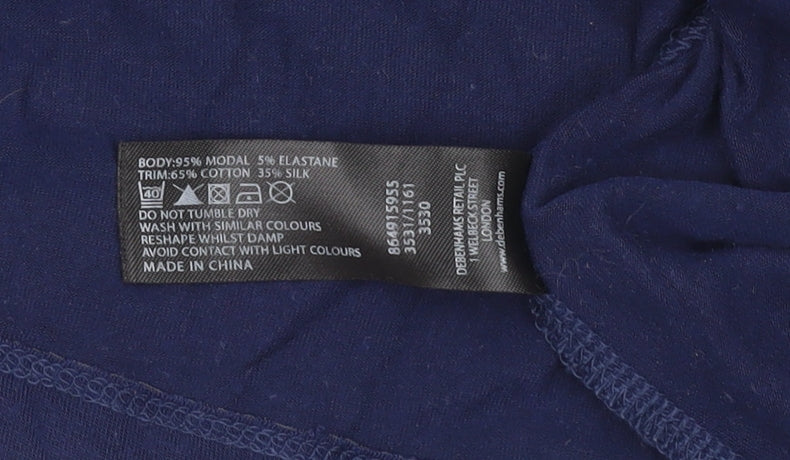 Womens UK Size 8 Ted Baker Blue T-Shirt