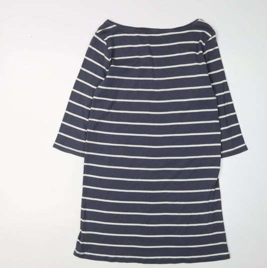 Gap Women's Blue Striped T-Shirt Dress M