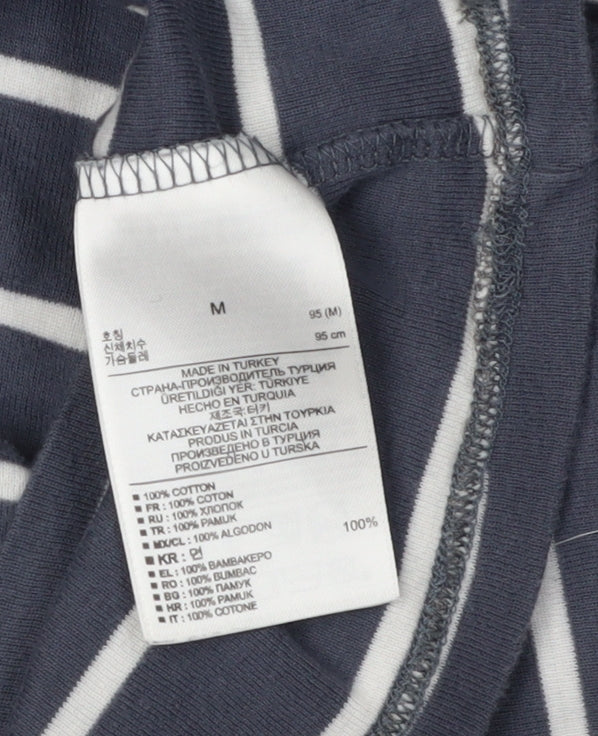 Gap Women's Blue Striped T-Shirt Dress M