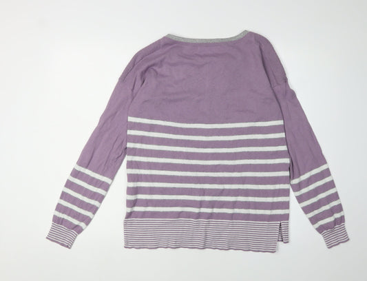 Womens UK Size 12 NEXT Purple Pullover Jumper