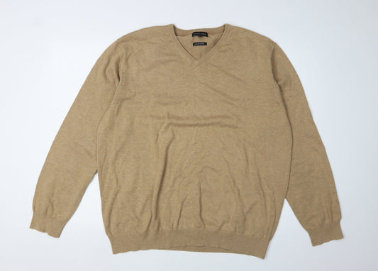 Mens UK Size XL Austin Reed Beige Pullover Jumper