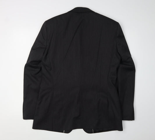 Mens UK Size 40 Jeff Banks Regular Black Suit Jacket