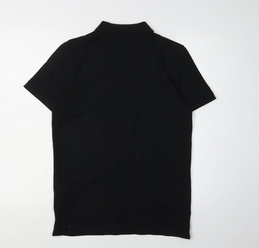 Jack & Jones Men's XS Black Short Sleeve Polo