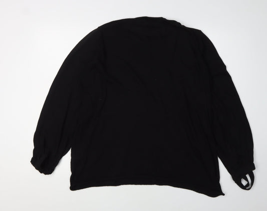 Womens UK Size M Zara Black Pullover Jumper
