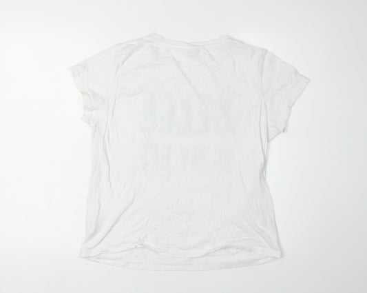 Womens UK Size 14 Disney White T-Shirt