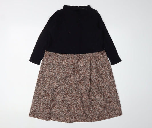 Additional front view of COS Women's Multicoloured Midi A-Line Dress XS