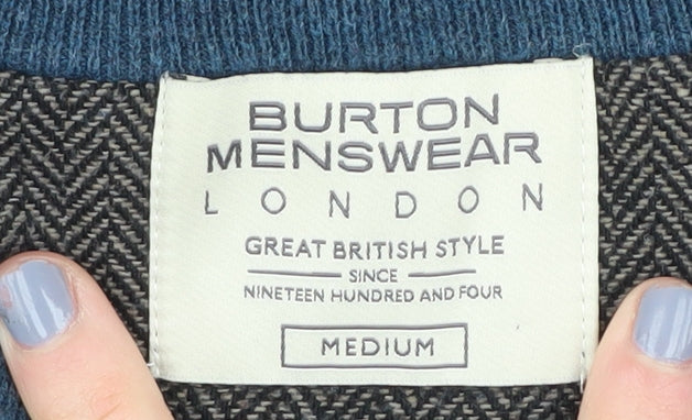 Burton Menswear Blue Medium Pullover Jumper