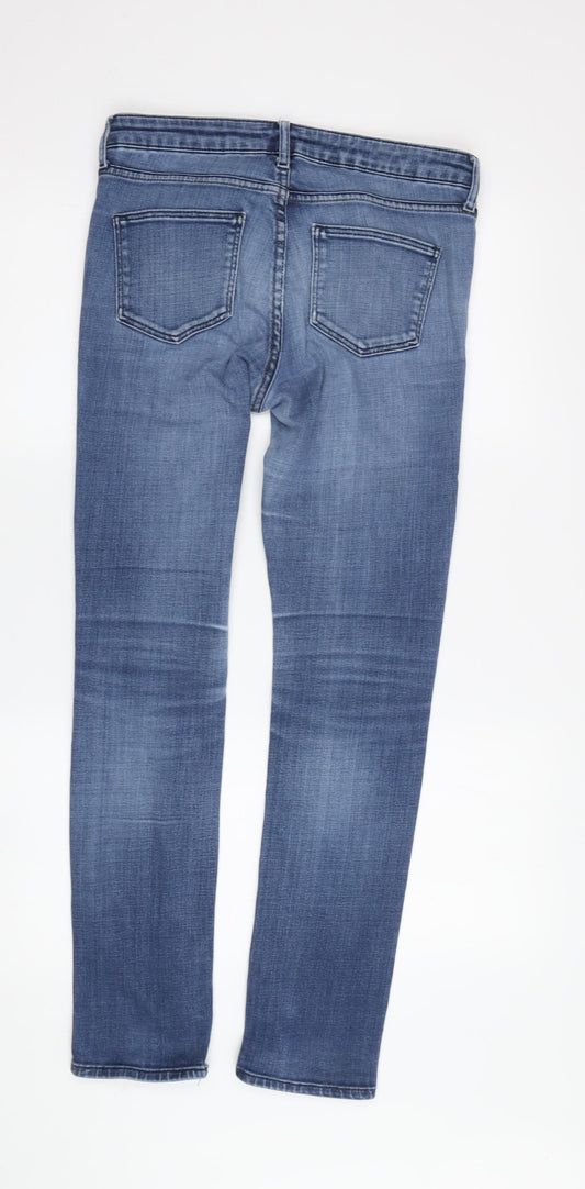 Topshop Women's Blue Skinny Jeans, Size M, Stretch Denim