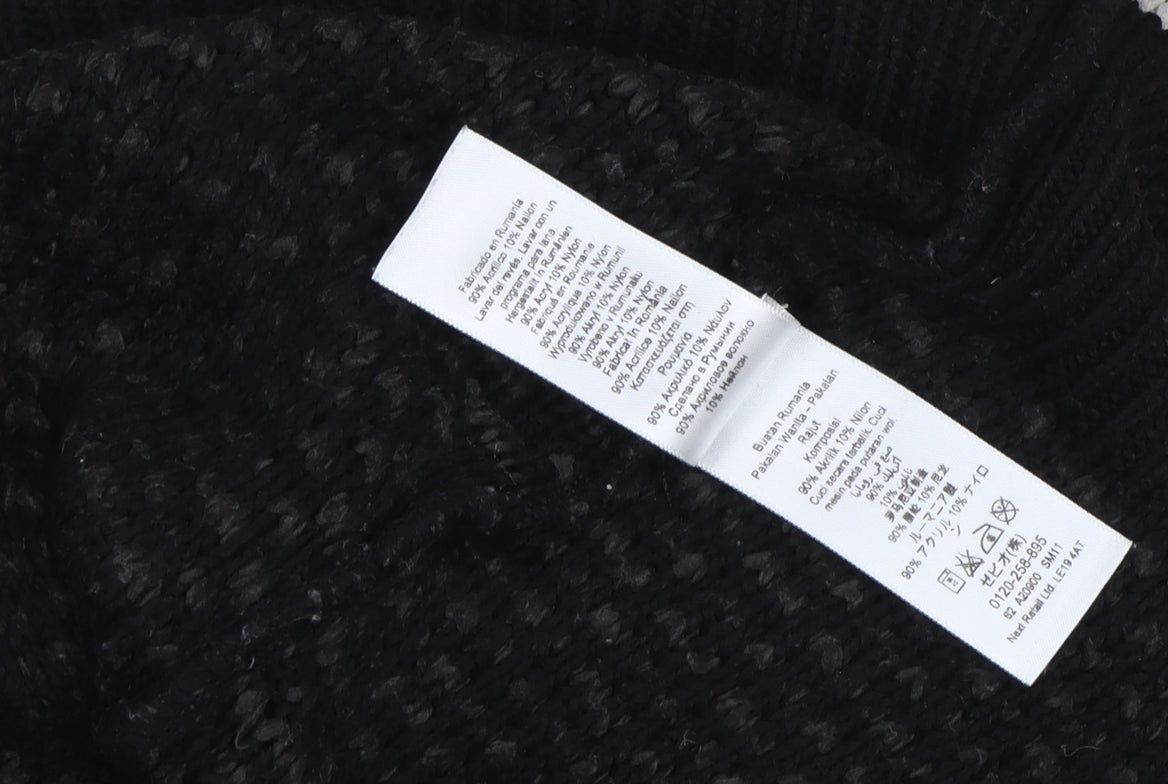 Womens UK Size 8 NEXT Black Pullover Jumper