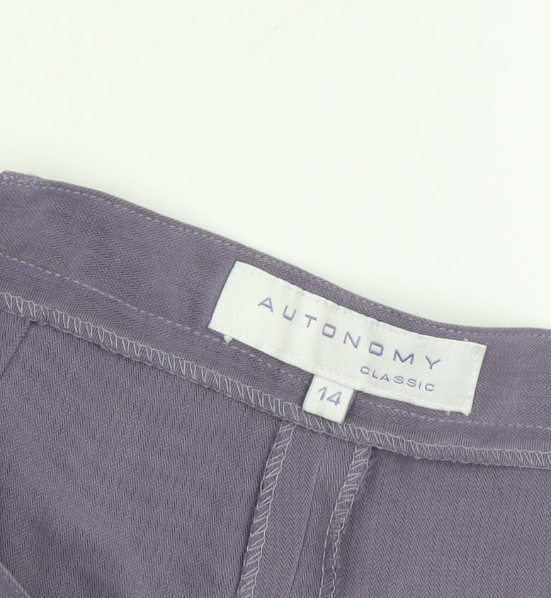 Autonomy Women's Purple Classic Trousers Size 14