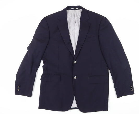 Mens UK Size 40 Austin Reed Regular Blue Suit Jacket