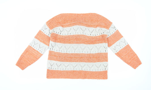 Womens UK Size 8 White Stuff Orange Pullover Jumper