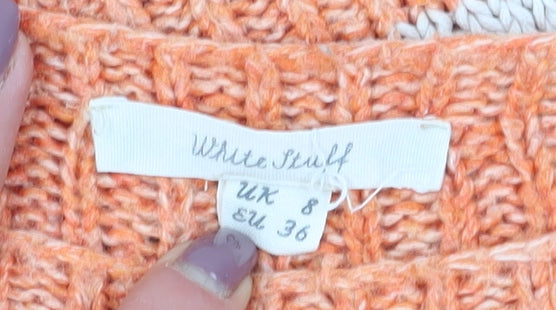 Womens UK Size 8 White Stuff Orange Pullover Jumper