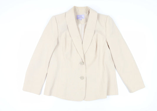 Additional front view of Honor Millburn Women's Beige Jacket, size 16, Classic Style
