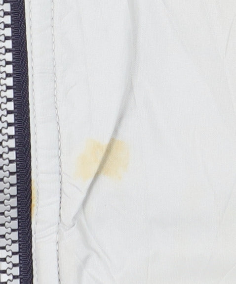 Maine New England Women's White Hooded Waistcoat Vest Size 12