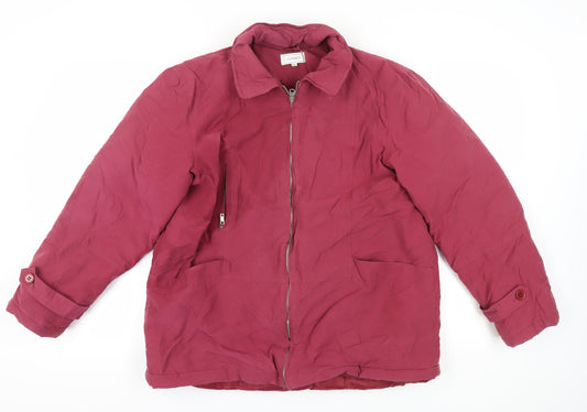Womens UK Size 16 Classics Red Basic Jacket