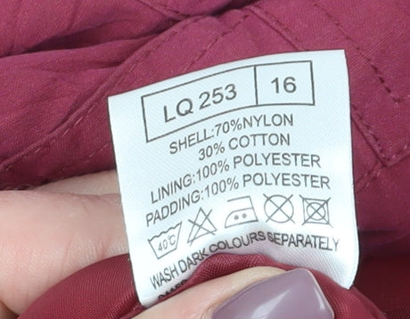 Womens UK Size 16 Classics Red Basic Jacket