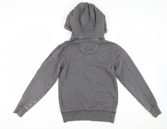 Mens UK Size XS SoulCal & Co Grey Full Zip Hoodie