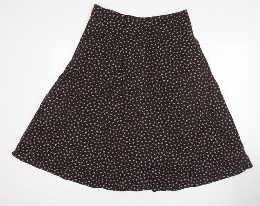 Laura Ashley Women's Black A-Line Skirt, Size 14