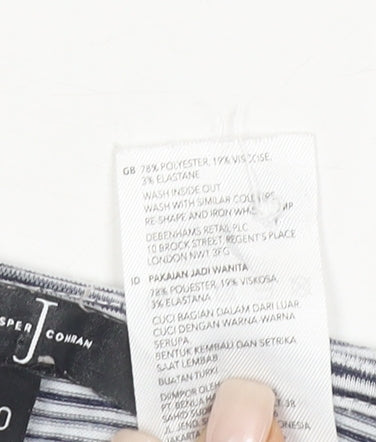 Jasper Conran Women's Blue Striped T-Shirt, Size 10