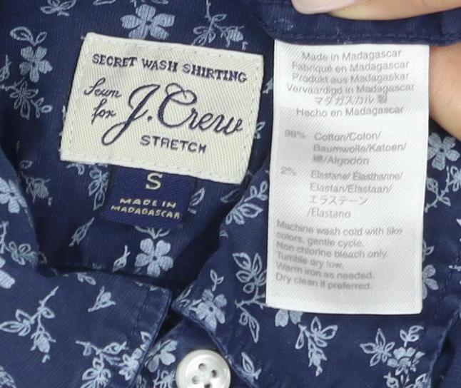 Mens UK Collar Size S J.CREW Smart Blue Dress Shirt