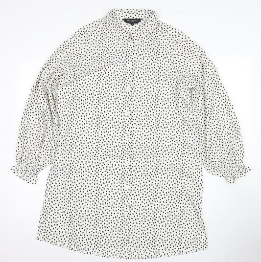 Womens UK Size S Brave Soul White Button-Up