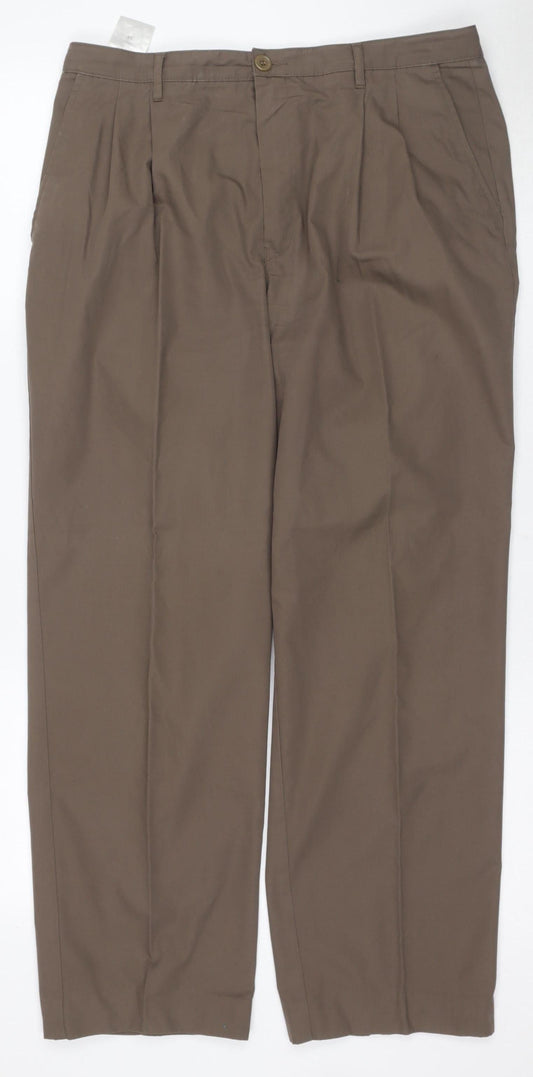 Womens UK Size 34 Rohan Classic Fit Travel Brown Trousers