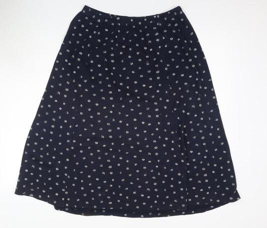 Damart Women's Blue A-Line Long Skirt