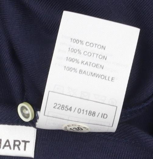 Damart Women's Blue 3/4 Sleeve Basic T-Shirt - Size L