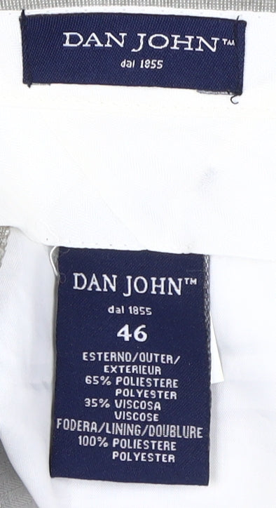 Dan John Men's Grey Dress Pants - Size L, Regular Fit