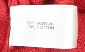Womens UK Size S Country Casuals Red Pullover Jumper