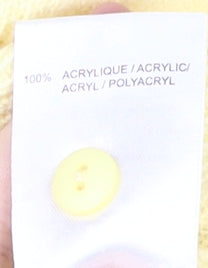 Damart Women's Yellow Henley Jumper - Size 10