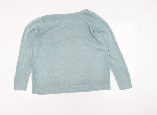 Maine Women's Blue Pullover Jumper, Size 16