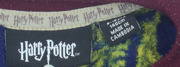 Harry Potter Girls Red Fleece Pyjama Top, Size 10-11, Winter Wear