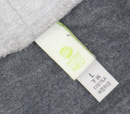 Adidas Unisex Grey Joggers L for Gym & Training