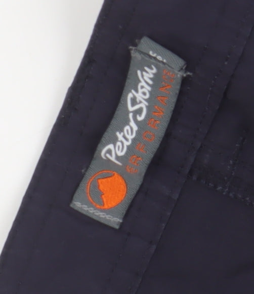 Peter Storm Men's Black Regular Fit Trousers Size 16