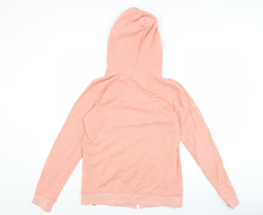 Animal Women's Pink Full Zip Hooded Hoodie Size 10