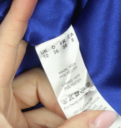 Jacques Vert Women's Blue A-Line Midi Skirt, Size 10, Lined, Formal