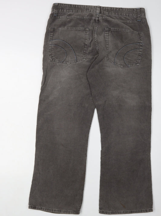Burton Men's Grey Corduroy Trousers Size S