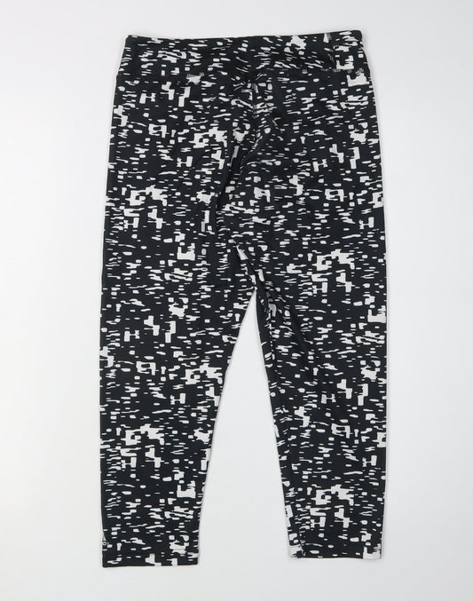 Adidas Women's Black Geometric Leggings S