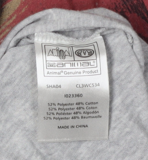 Womens UK Size 12 Animal Grey T-Shirt