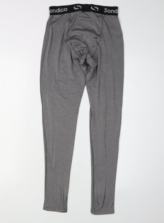 Sondico Men's Grey Compression Leggings M