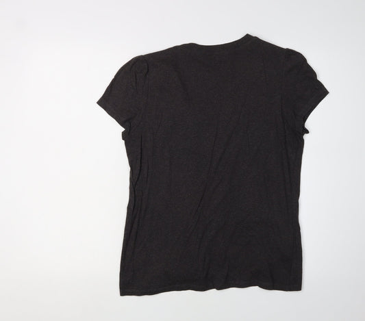 Laura Ashley Women’s Black Stripe T-Shirt Size 14