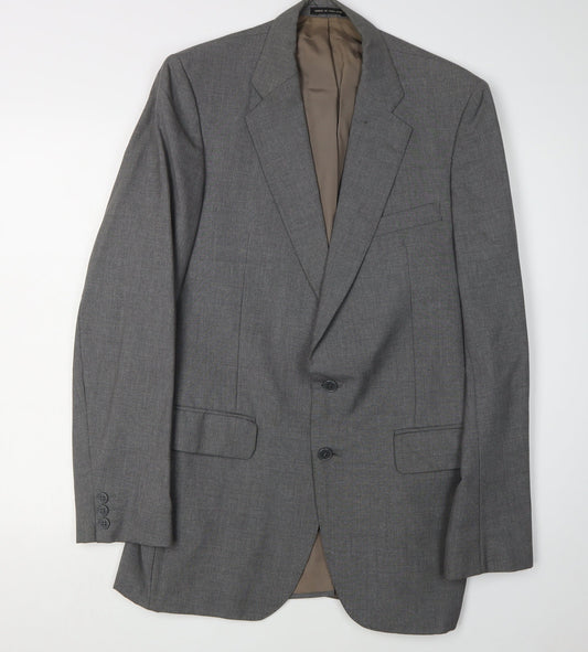 Mens UK Size 39 Austin Reed Regular Grey Suit Jacket