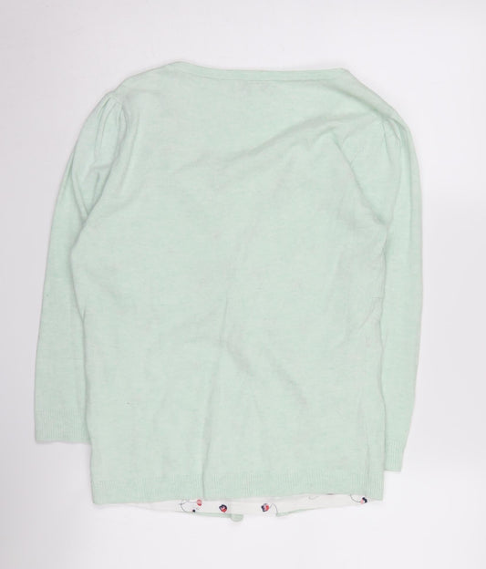 Womens UK Size 12 RJR. John Rocha Green Cardigan Jumper