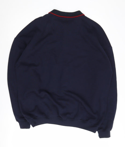 Marks and Spencer Men's Multicoloured Argyle Pullover, L